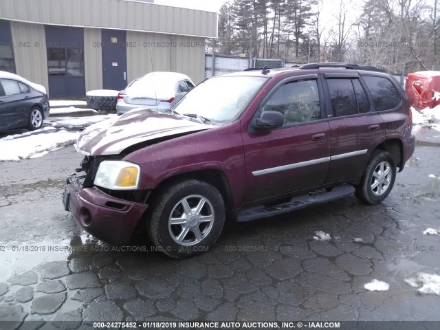 1GKDT13S972267913 - 2007 GMC ENVOY RED photo 2