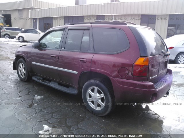 1GKDT13S972267913 - 2007 GMC ENVOY RED photo 3