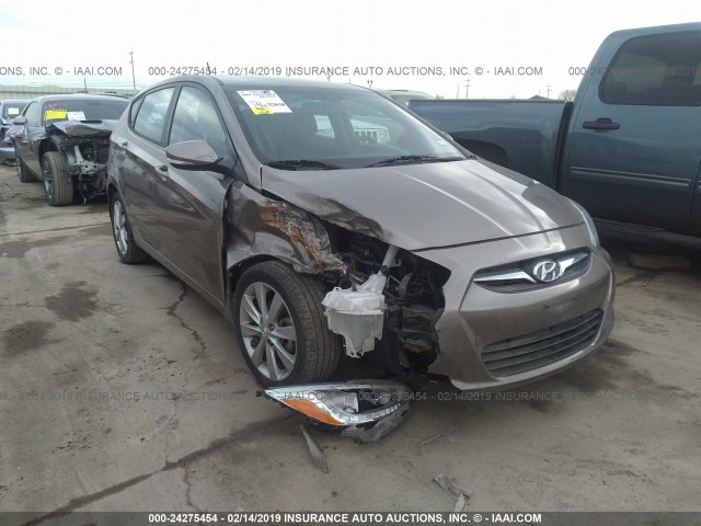 KMHCU5AE4EU152660 - 2014 HYUNDAI ACCENT GLS/SE BROWN photo 1