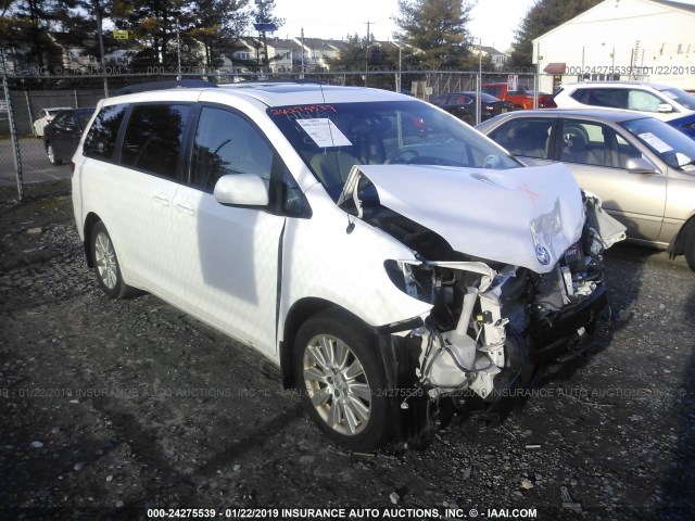 5TDDK3DCXCS043604 - 2012 TOYOTA SIENNA XLE/LIMITED WHITE photo 1