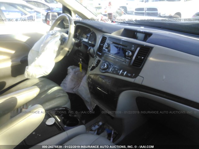 5TDDK3DCXCS043604 - 2012 TOYOTA SIENNA XLE/LIMITED WHITE photo 5