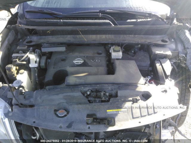 5N1AR2MN1DC632842 - 2013 NISSAN PATHFINDER S/SV/SL/PLATINUM GRAY photo 10