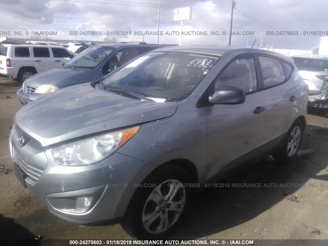 KM8JT3ABXBU242752 - 2011 HYUNDAI TUCSON GL/GLS GRAY photo 2