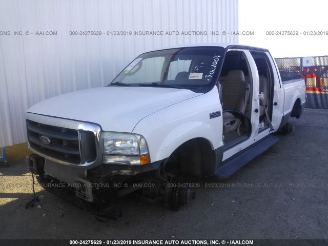 1FTNW21P03EB98064 - 2003 FORD F250 SUPER DUTY WHITE photo 2