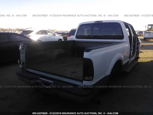 1FTNW21P03EB98064 - 2003 FORD F250 SUPER DUTY WHITE photo 4