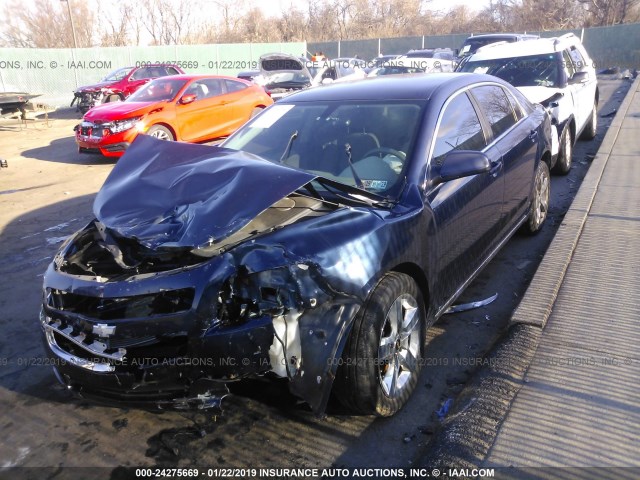 1G1ZF57589F220039 - 2009 CHEVROLET MALIBU HYBRID BLUE photo 2