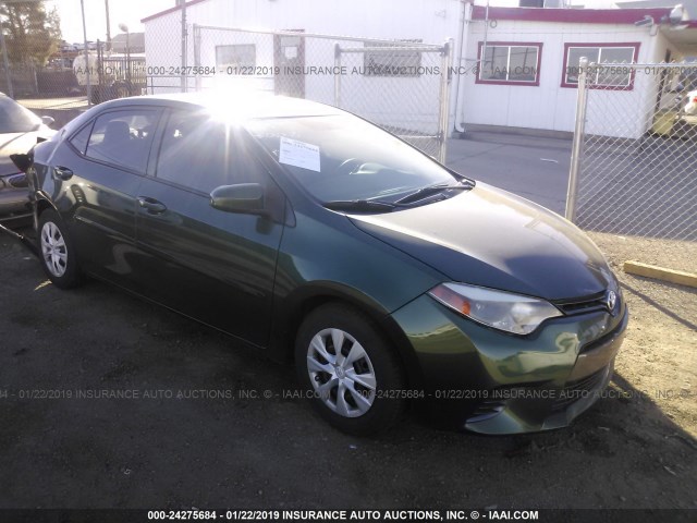 5YFBPRHE7FP183503 - 2015 TOYOTA COROLLA ECO/ECO PLUS/ECO PREMIUM GREEN photo 1