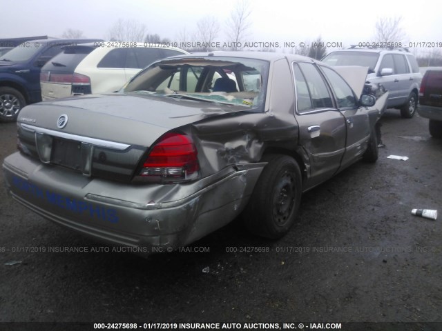 2MEFM74VX6X646457 - 2006 MERCURY GRAND MARQUIS GS GOLD photo 4