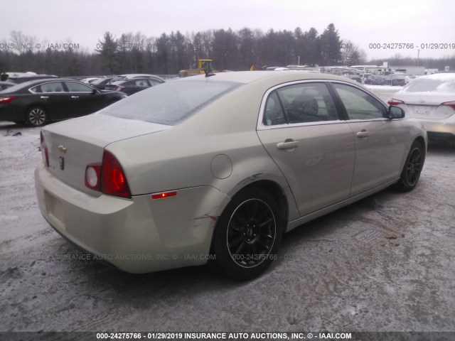 1G1ZB5E12BF162205 - 2011 CHEVROLET MALIBU LS TAN photo 4