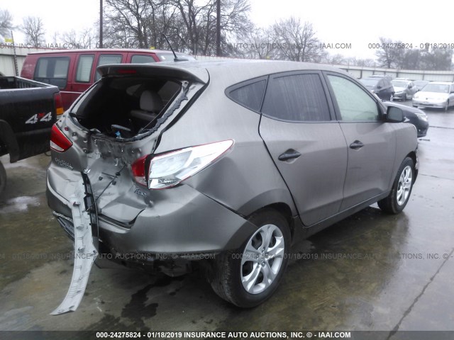 KM8JT3AB4DU567707 - 2013 HYUNDAI TUCSON GL BROWN photo 4