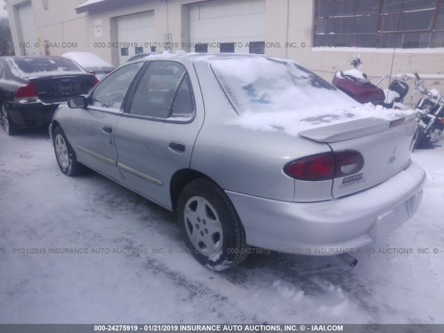 1G1JF5248Y7250839 - 2000 CHEVROLET CAVALIER LS SILVER photo 3