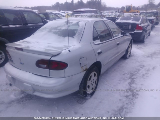 1G1JF5248Y7250839 - 2000 CHEVROLET CAVALIER LS SILVER photo 4