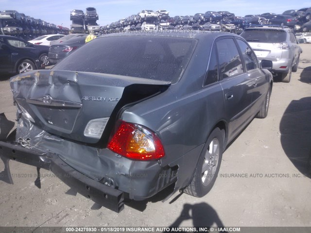 4T1BF28B82U206277 - 2002 TOYOTA AVALON XL/XLS Light Blue photo 4