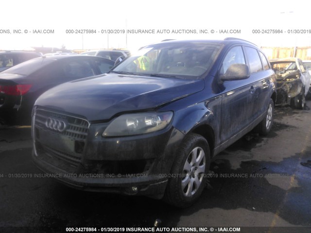 WA1AY74L67D069914 - 2007 AUDI Q7 3.6 QUATTRO BLACK photo 2