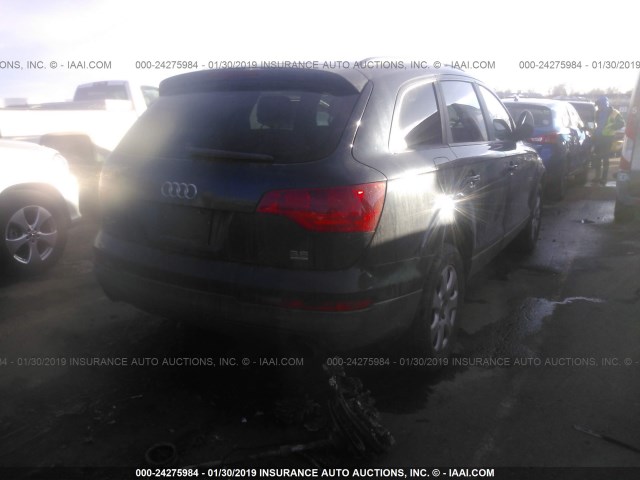 WA1AY74L67D069914 - 2007 AUDI Q7 3.6 QUATTRO BLACK photo 4