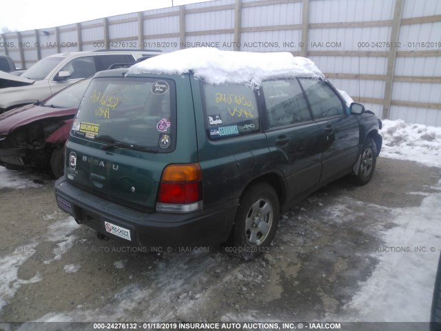 JF1SF635XXH715175 - 1999 SUBARU FORESTER L GREEN photo 4