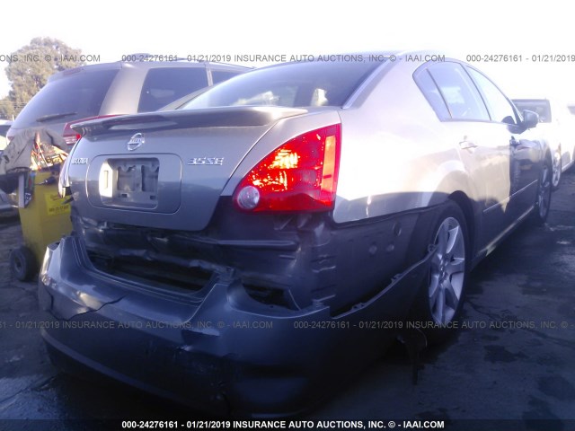 1N4BA41E08C807819 - 2008 NISSAN MAXIMA SE/SL GRAY photo 4