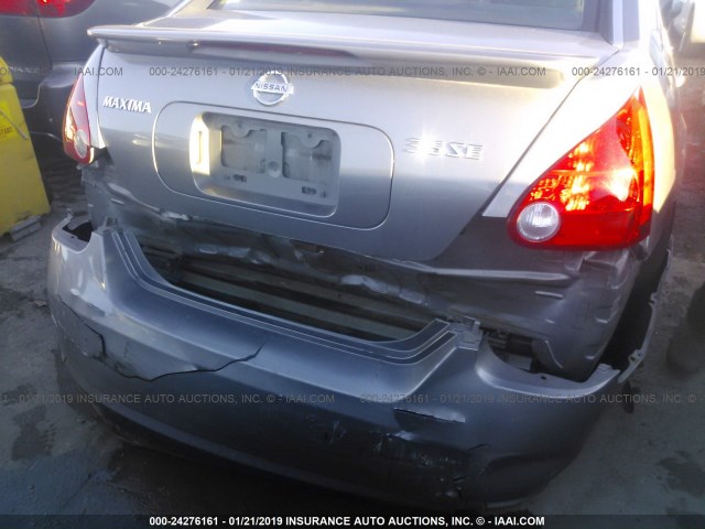 1N4BA41E08C807819 - 2008 NISSAN MAXIMA SE/SL GRAY photo 6