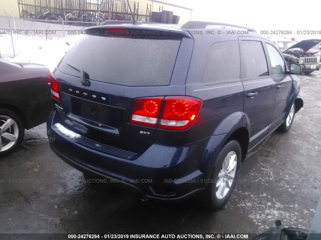 3C4PDDBG0HT512442 - 2017 DODGE JOURNEY SXT BLUE photo 4