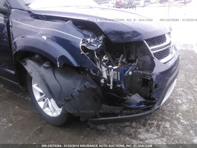 3C4PDDBG0HT512442 - 2017 DODGE JOURNEY SXT BLUE photo 6