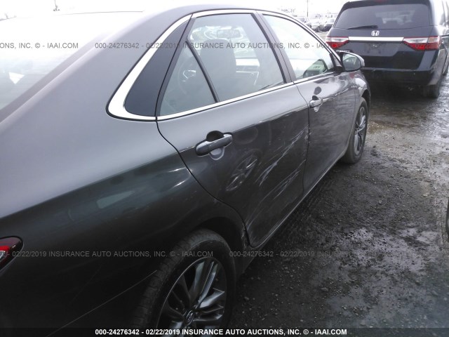 4T1BF1FK4HU404053 - 2017 TOYOTA CAMRY LE/XLE/SE/XSE BLACK photo 6
