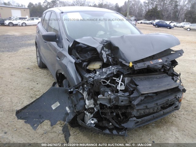 1FMCU0F76FUB99980 - 2015 FORD ESCAPE S GRAY photo 6