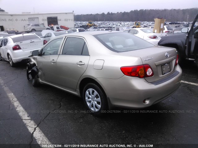 1NXBU4EE2AZ214079 - 2010 TOYOTA COROLLA S/LE/XLE GOLD photo 3