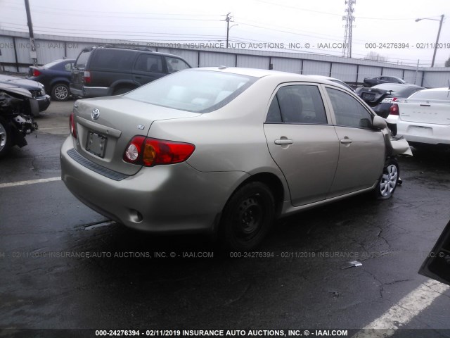 1NXBU4EE2AZ214079 - 2010 TOYOTA COROLLA S/LE/XLE GOLD photo 4