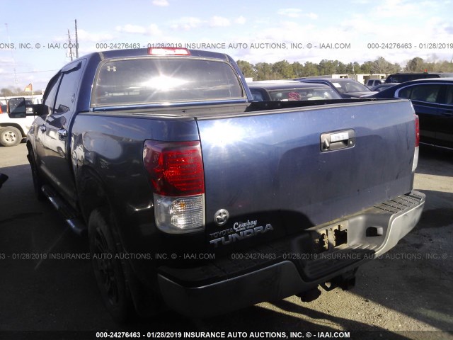 5TFEY5F13DX142433 - 2013 TOYOTA TUNDRA CREWMAX SR5 Dark Blue photo 3