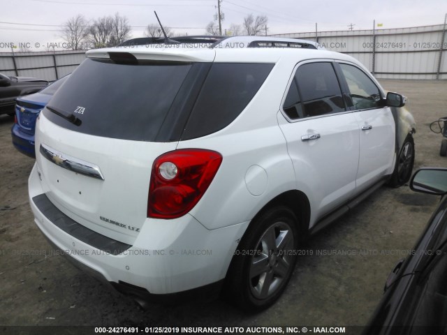 2GNFLHE30E6214916 - 2014 CHEVROLET EQUINOX LTZ WHITE photo 4