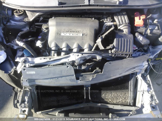 JHMGD38457S050692 - 2007 HONDA FIT GRAY photo 10