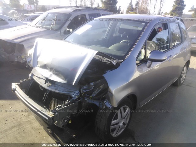 JHMGD38457S050692 - 2007 HONDA FIT GRAY photo 2