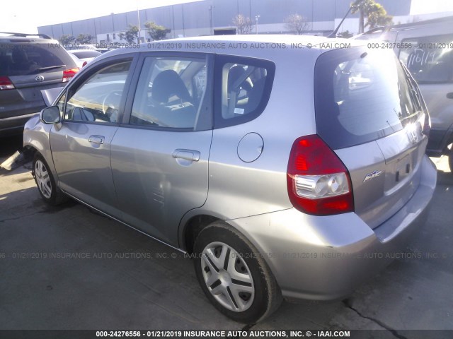 JHMGD38457S050692 - 2007 HONDA FIT GRAY photo 3