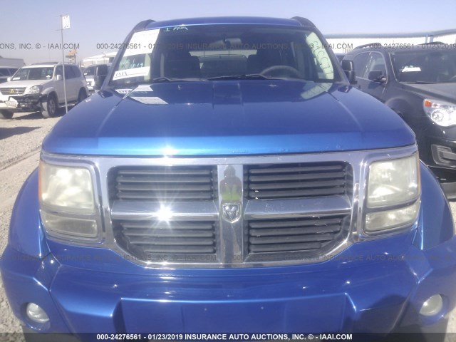 1D8GU28K48W223575 - 2008 DODGE NITRO SXT BLUE photo 6