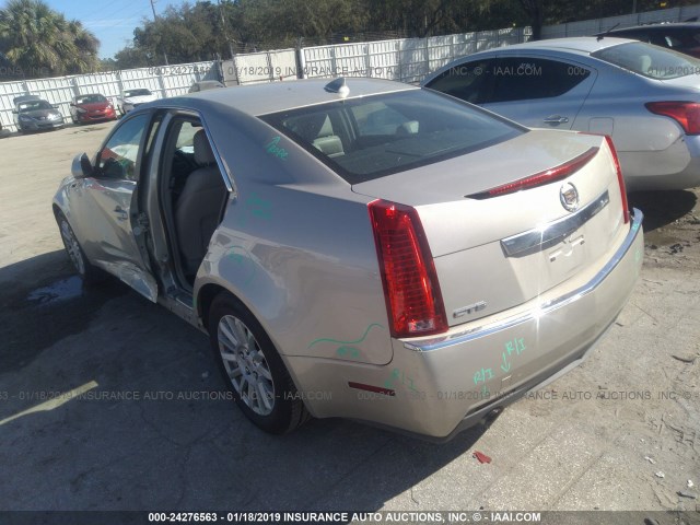 1G6DE5E53D0117908 - 2013 CADILLAC CTS LUXURY COLLECTION GOLD photo 3