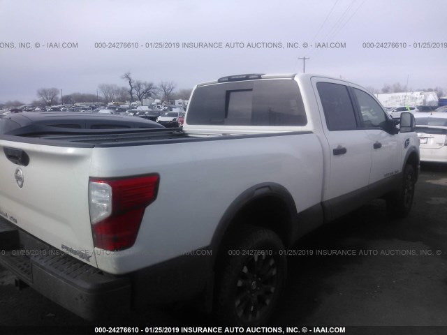 1N6BA1F42JN533233 - 2018 NISSAN TITAN XD SL/PRO-4X/PLAT RESERVE WHITE photo 4