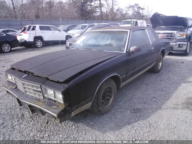 1G1GZ37H7GR177810 - 1986 CHEVROLET MONTE CARLO  RED photo 2