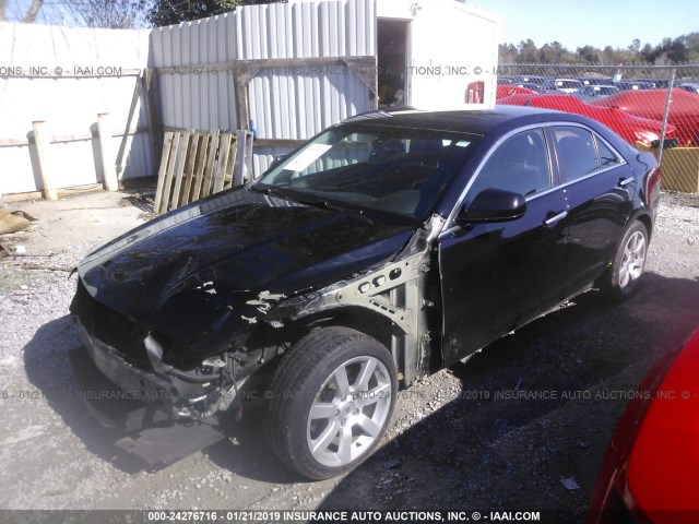 1G6AA5RA8E0172989 - 2014 CADILLAC ATS BLACK photo 2