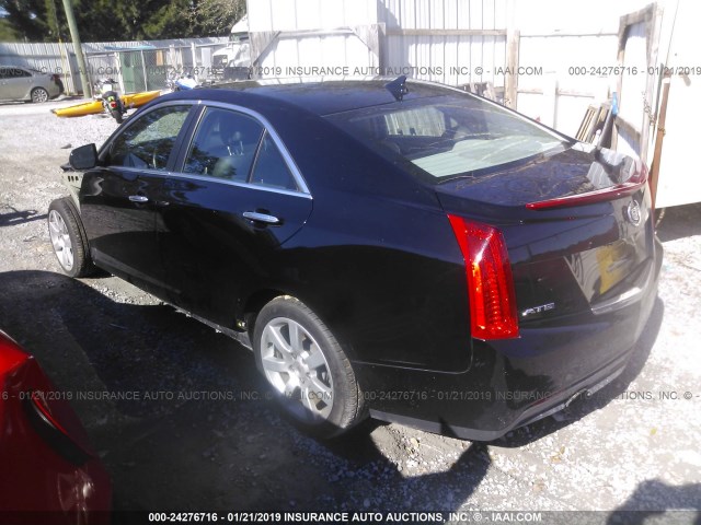 1G6AA5RA8E0172989 - 2014 CADILLAC ATS BLACK photo 3