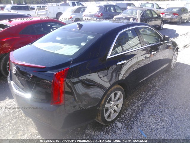 1G6AA5RA8E0172989 - 2014 CADILLAC ATS BLACK photo 4