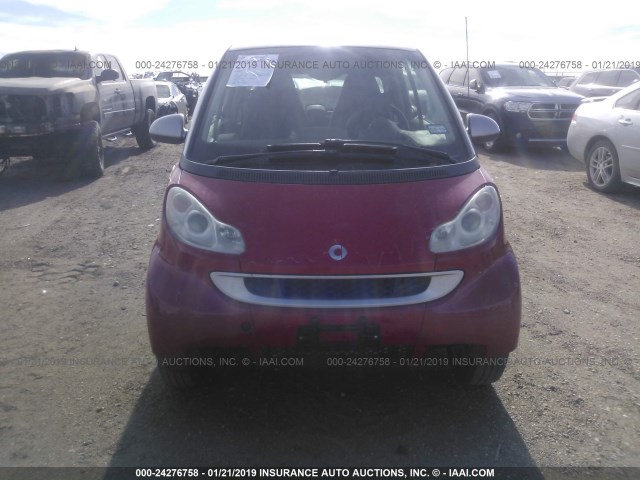 WMEEJ31X09K288878 - 2009 SMART FORTWO PURE/PASSION RED photo 6