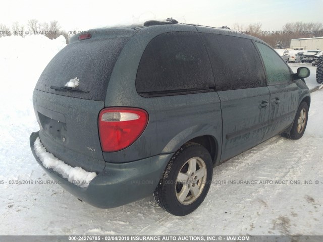 1D4GP45R56B528495 - 2006 DODGE CARAVAN SXT GRAY photo 4