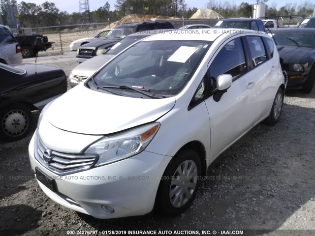 3N1CE2CP2FL375406 - 2015 NISSAN VERSA NOTE S/S PLUS/SV/SL/SR SILVER photo 2