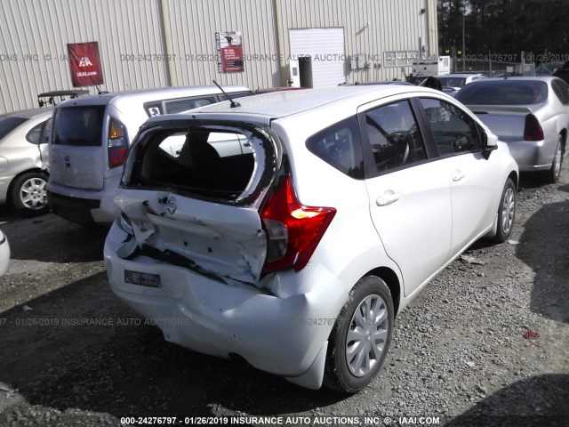 3N1CE2CP2FL375406 - 2015 NISSAN VERSA NOTE S/S PLUS/SV/SL/SR SILVER photo 4