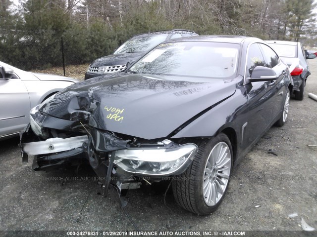 WBA4B3C51FD669977 - 2015 BMW 435 XI/GRAN COUPE BLACK photo 2