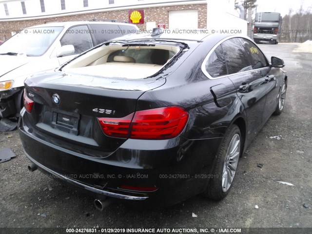 WBA4B3C51FD669977 - 2015 BMW 435 XI/GRAN COUPE BLACK photo 4