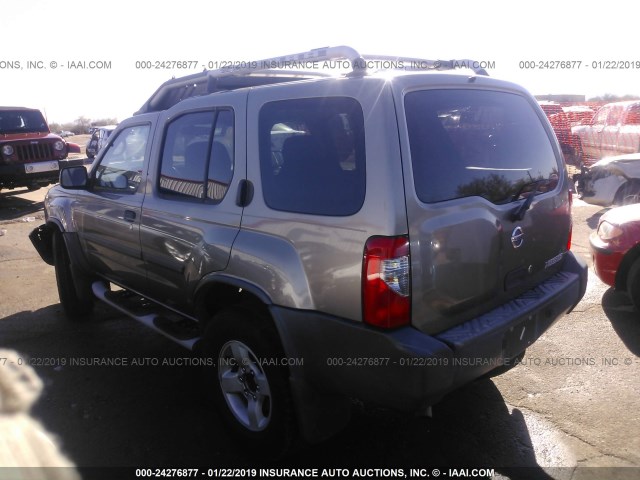 5N1ED28T64C618640 - 2004 NISSAN XTERRA XE/SE GOLD photo 3