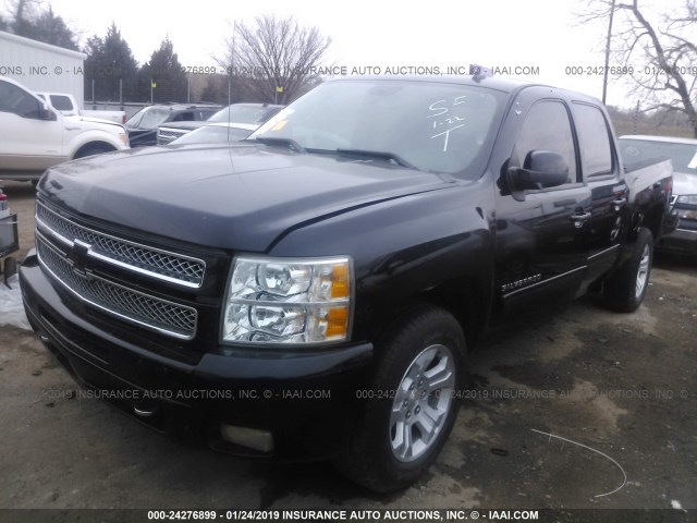 3GCPKTE77DG138605 - 2013 CHEVROLET SILVERADO K1500 LTZ BLACK photo 2