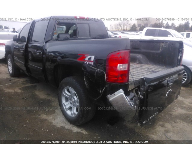 3GCPKTE77DG138605 - 2013 CHEVROLET SILVERADO K1500 LTZ BLACK photo 3