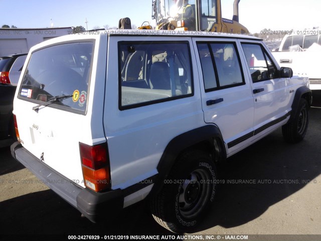 1J4FJ28S9SL625579 - 1995 JEEP CHEROKEE SE WHITE photo 4